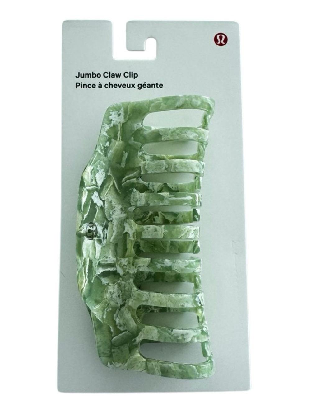 Lululemon Jumbo Claw Clip Willow Leaf/Matcha Magic - Picture 15 of 16